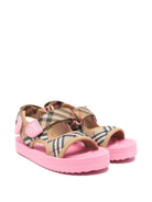 Sandali per bambina Burberry Kids rosa con design Vintage Check 8118435 A4507 BURBERRY KIDS 