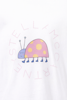 T-shirt per bambina Stella McCartney Kids bianca con stampa coccinella TY8A01 Z0434 101 STELLA McCARTNEY KIDS 