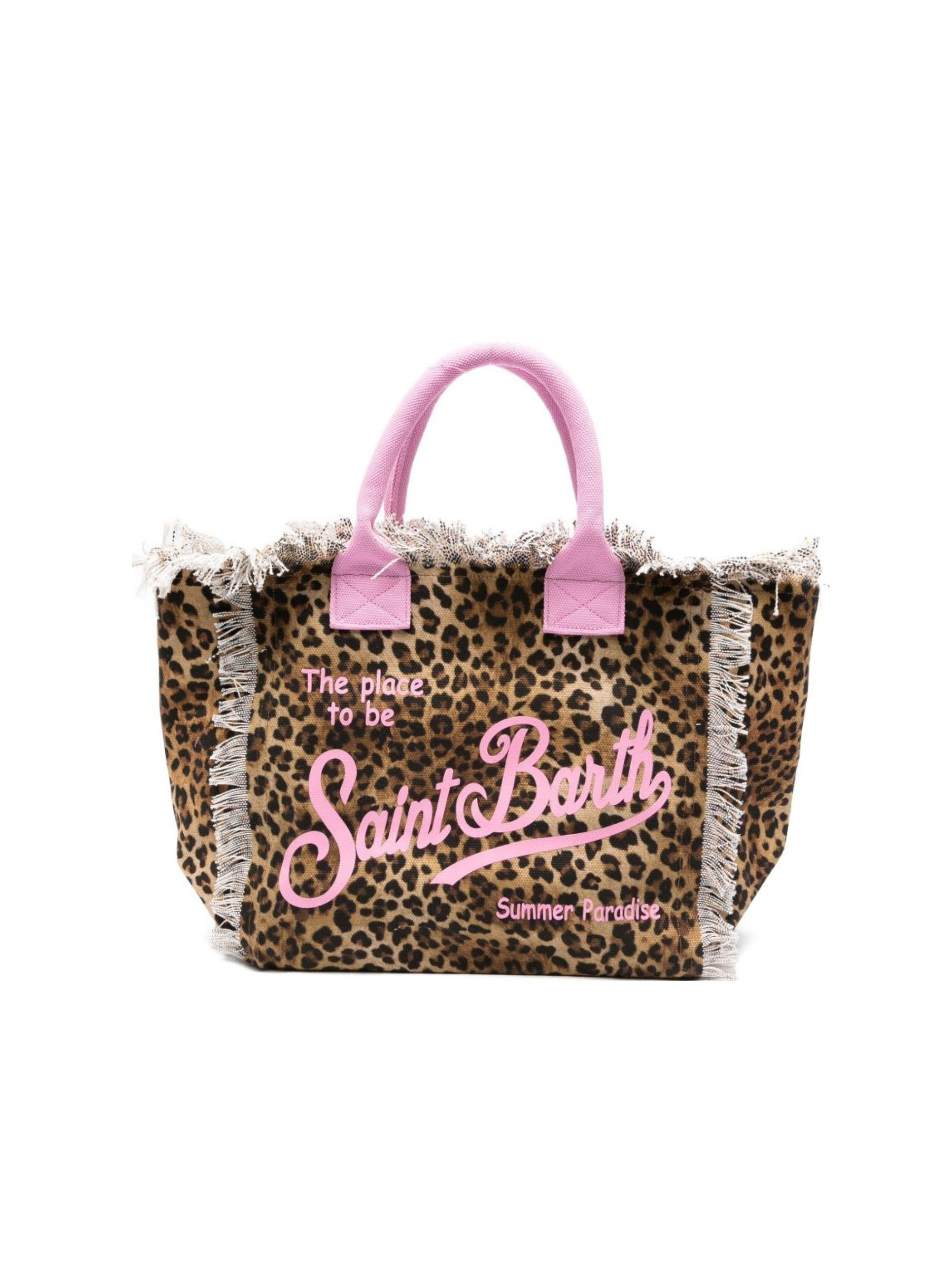 Borsa Vanity MC2 Saint Barth animalier con manici rosa VANI001 02591L MC2 ST. BARTH KIDS 