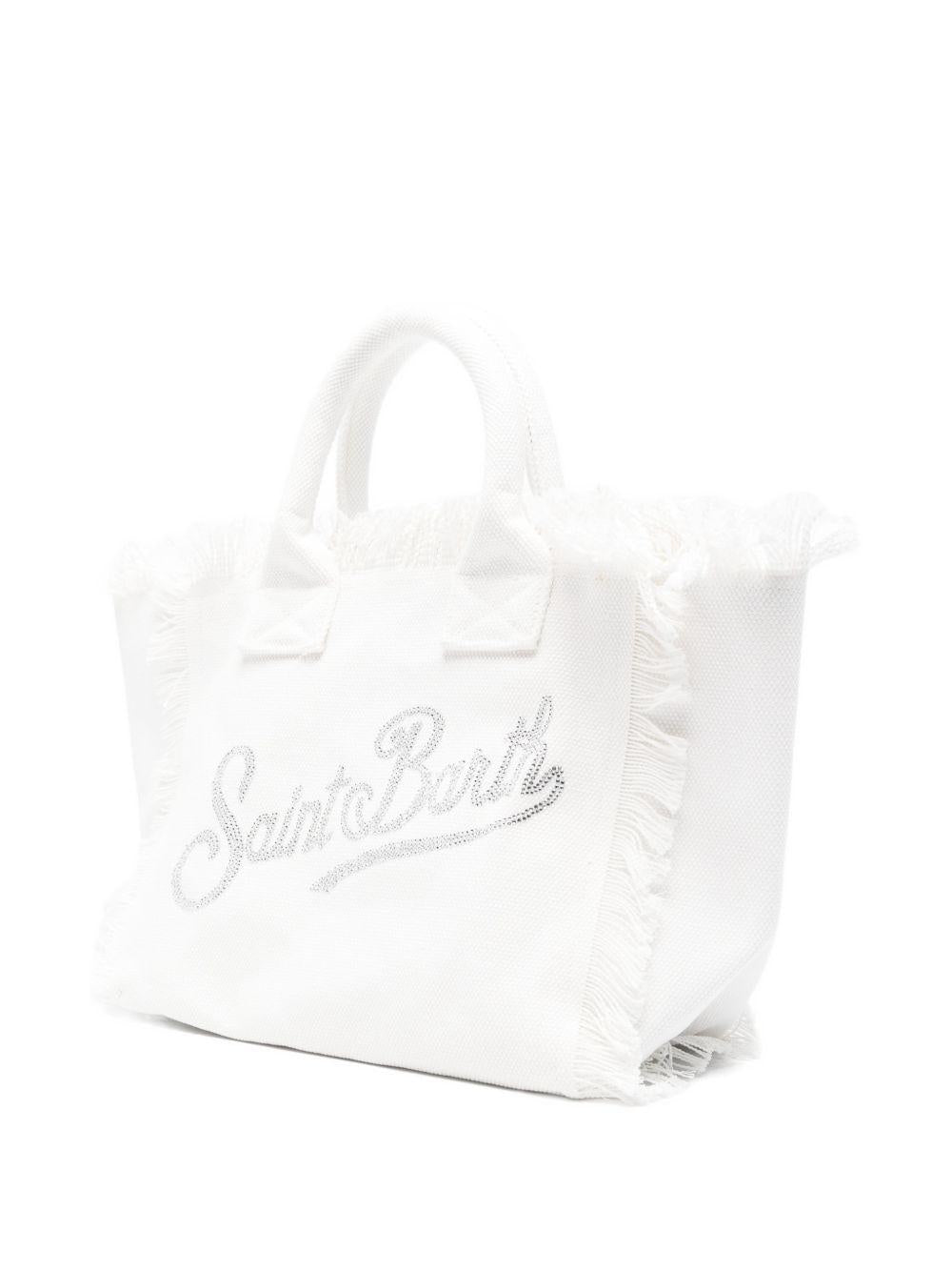 Borsa Tote Colette MC2 Saint Barth bianca con dettagli logo COL0001 02571L MC2 ST. BARTH KIDS 
