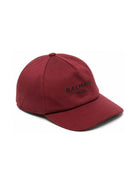 Berretto per bambino Balmain Kids bordeaux con visiera curva BZ0I47 Z1053 530 BALMAIN KIDS 