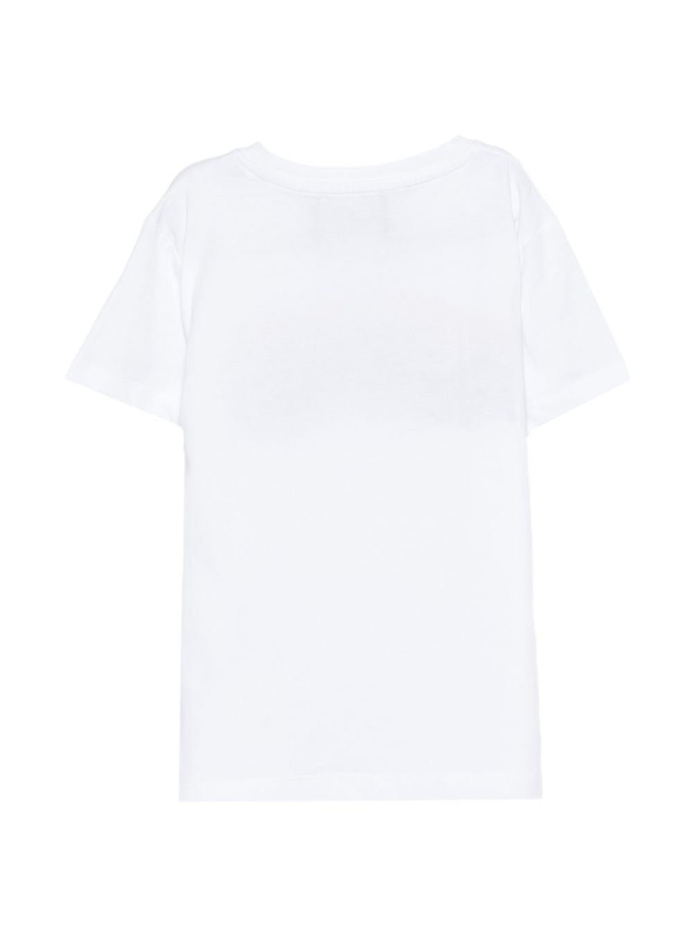 T-shirt per bambino John Richmond Junior bianca con dettaglio logo RBP26042TS WHITE JOHN RICHMOND KIDS 
