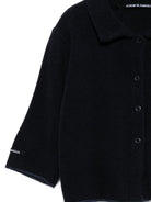 Cardigan per neonato Album di Famiglia Kids nero con colletto alla Peter Pan 25W41168 INK ALBUM DI FAMIGLIA 