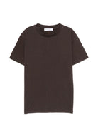 T-shirt per bambino Paolo Pecora Kids marrone scuro a girocollo PP4367 EBANO PAOLO PECORA KIDS 
