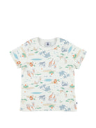 Set pigiama e maschera per bambino Petit Bateau bianco con stampa animali all-over A0F6M 01 PETIT BATEAU KIDS 
