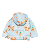 Piumino per neonato Stella McCartney Kids azzurro con stampa scoiattoli TX2547 Z3224 670MC STELLA McCARTNEY KIDS 