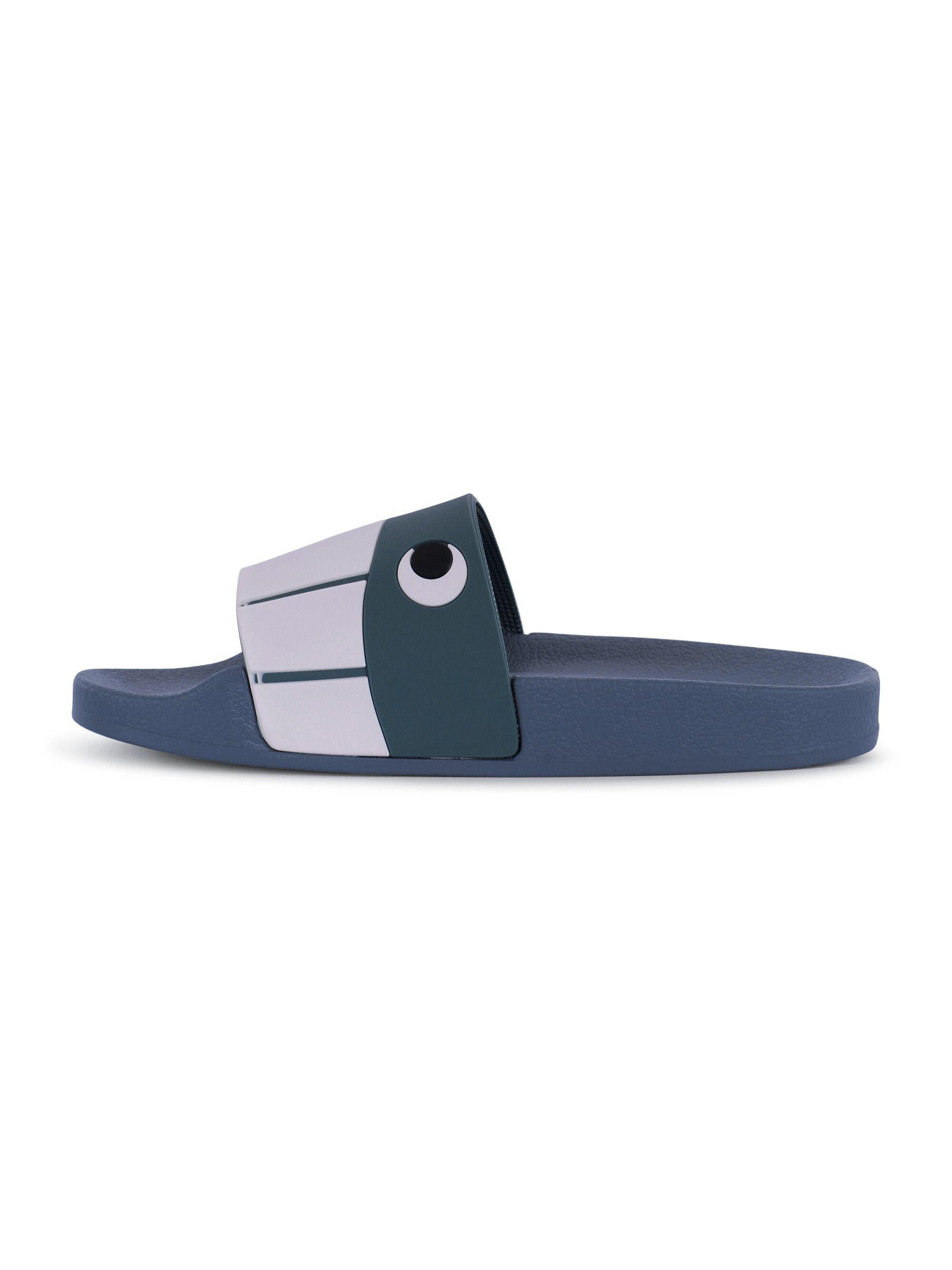 Ciabatte per bambino Stella McCartney Kids blu con motivo balena TY0Q76 Z2948 61G STELLA McCARTNEY KIDS 