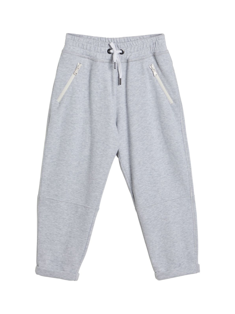 Pantaloni sportivi per bambina Brunello Cucinelli Kids Smooth French grigio BN05NE632 C8003 BRUNELLO CUCINELLI KIDS 