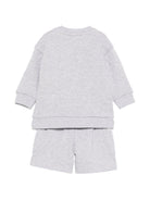 Set felpa e shorts per neonato Givenchy Kids grigio con tasca sul davanti H31187 A01 GIVENCHY KIDS 