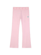 Pantaloni svasati per bambina Kenzo Kids rosa con applicazione Boke Flower K62187 44F KENZO KIDS 