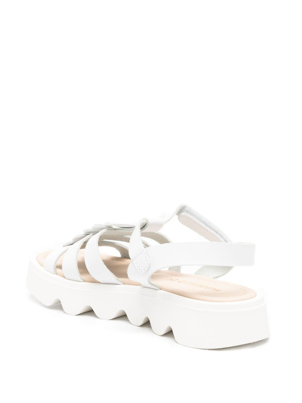 Sandali per bambina Florens bianchi con applicazione con farfalle F1868 18B FLORENS 