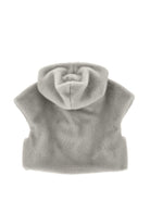 Gilet per bambina Monnalisa Kids grigio con design in pelliccia sintetica 17H105 8034 0032 MONNALISA KIDS 
