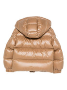 Giubbino Yule per bambino Moncler Kids marrone cammello con design imbottito L29541A00066597YX 236 MONCLER KIDS 