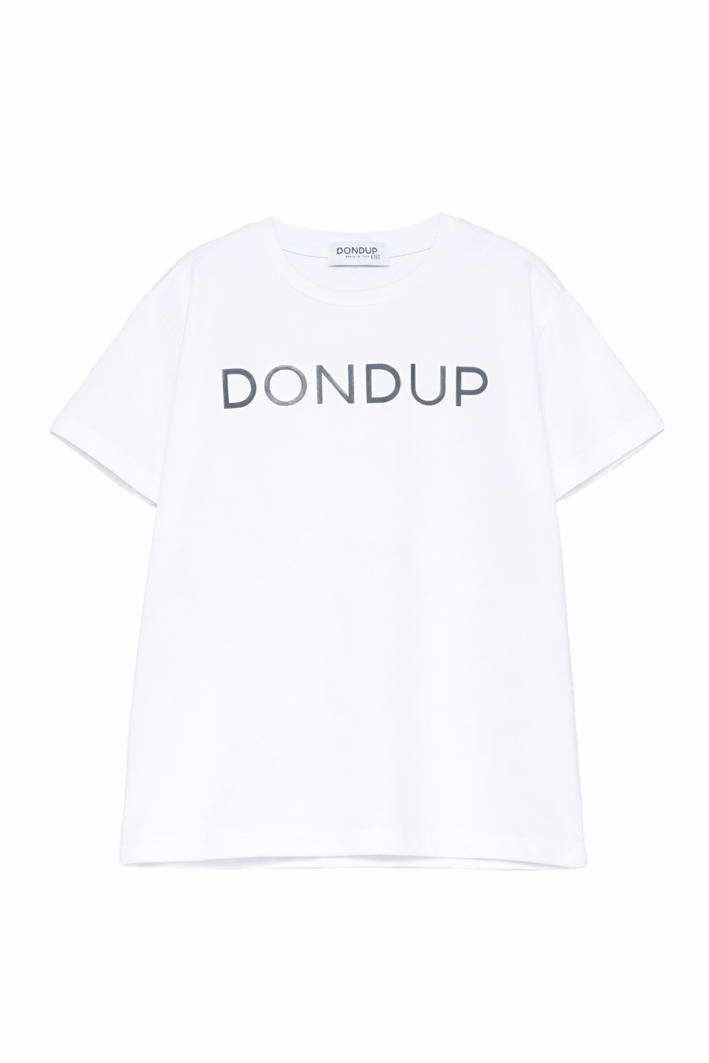 T-shirt per bambino DONDUP Kids bianca con logo sul davanti DMTS0520JE017 D017 DONDUP KIDS 