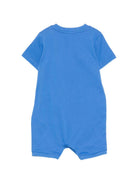 Tutina per neonati Moschino Kids azzurra con Teddy Bear sul davanti MTY022LAA01 40630 MOSCHINO KIDS 