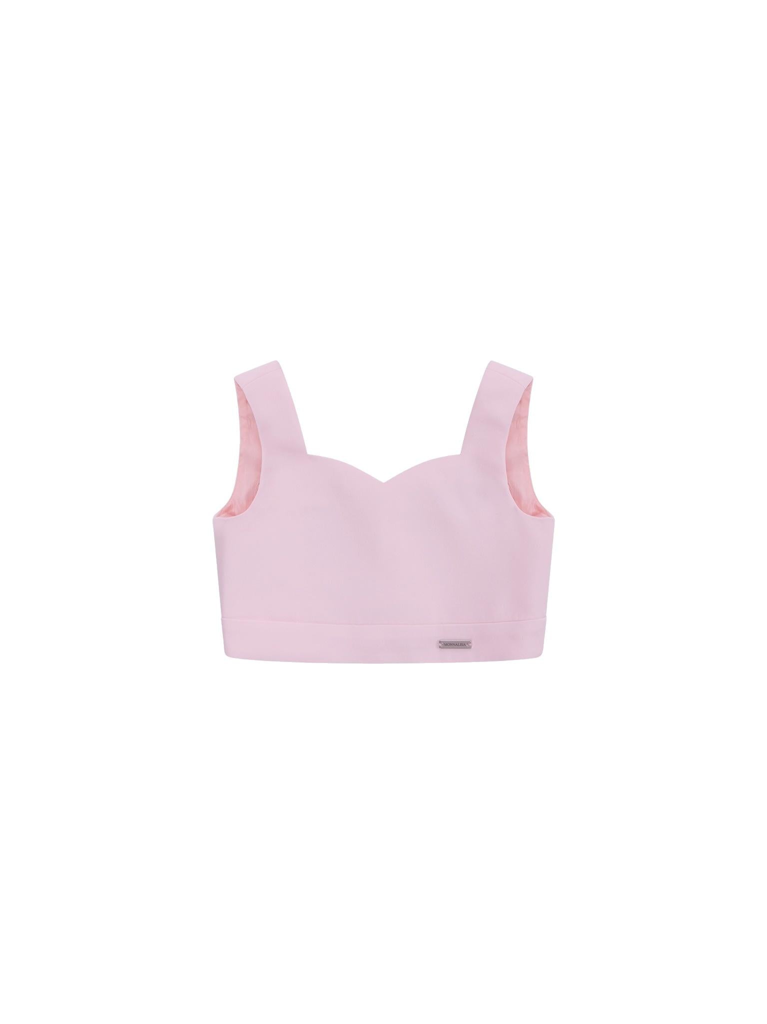 Top per bambina Monnalisa rosa chiaro con bottoni 71G307 7303 0091 MONNALISA KIDS 