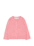Cardigan per neonata Bonpoint rosa con dettaglio ciliegie S06XCAK00003 028D BONPOINT KIDS 