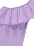 Top per bambina Molo Rebecca viola con design monospalla 2S25A105 5437 MOLO KIDS 