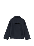 Blouson per bambino Emporio Armani Kids blu con motivo a righe EB000926 AF20709 UB118 EMPORIO ARMANI KIDS 