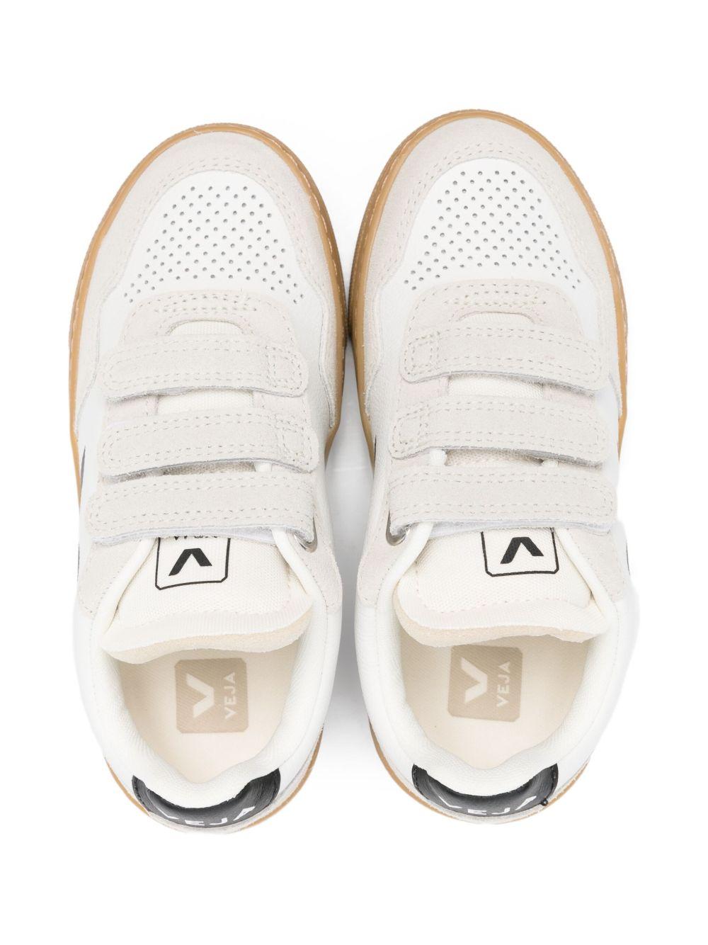 Sneakers per bambini VEJA Kids bianche con applicazione logo SX2021006 V-90 WHITE BLACK NATURAL VEJA KIDS 
