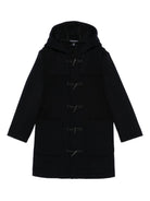 Cappotto per bambino Emporio Armani Kids blu navy con cappuccio EB000493 AF16038 UB118 EMPORIO ARMANI KIDS 
