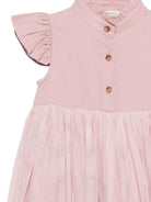 Abito Fleurance per bambina Donsje rosa con ruches 4062900 00197 DONSJE 