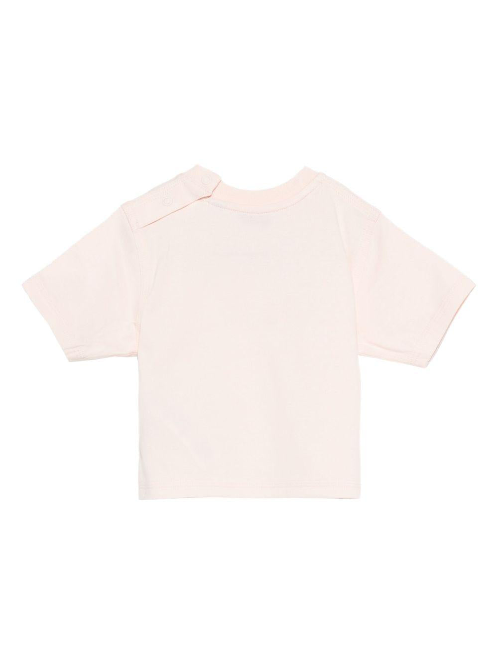 T-shirt per neonata Burberry Kids rosa con stampa con ombrelli 8112602 A4651 BURBERRY KIDS 
