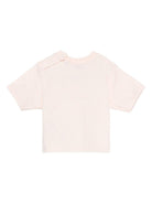 T-shirt per neonata Burberry Kids rosa con stampa con ombrelli 8112602 A4651 BURBERRY KIDS 