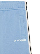 Pantaloni sportivi per bambino Palm Angels Kids azzurri con stampa con logo PB4X003F25FLE001 4203 PALM ANGELS KIDS 