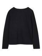 T-shirt per bambina Michael Kors Kids nero con logo sul davanti R30488 09B MICHAEL KORS KIDS 