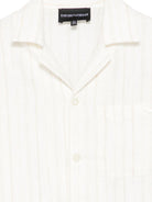 Camicia per bambino Emporio Armani Kids ècru a righe EB000972 AF20969 F0008 EMPORIO ARMANI KIDS 