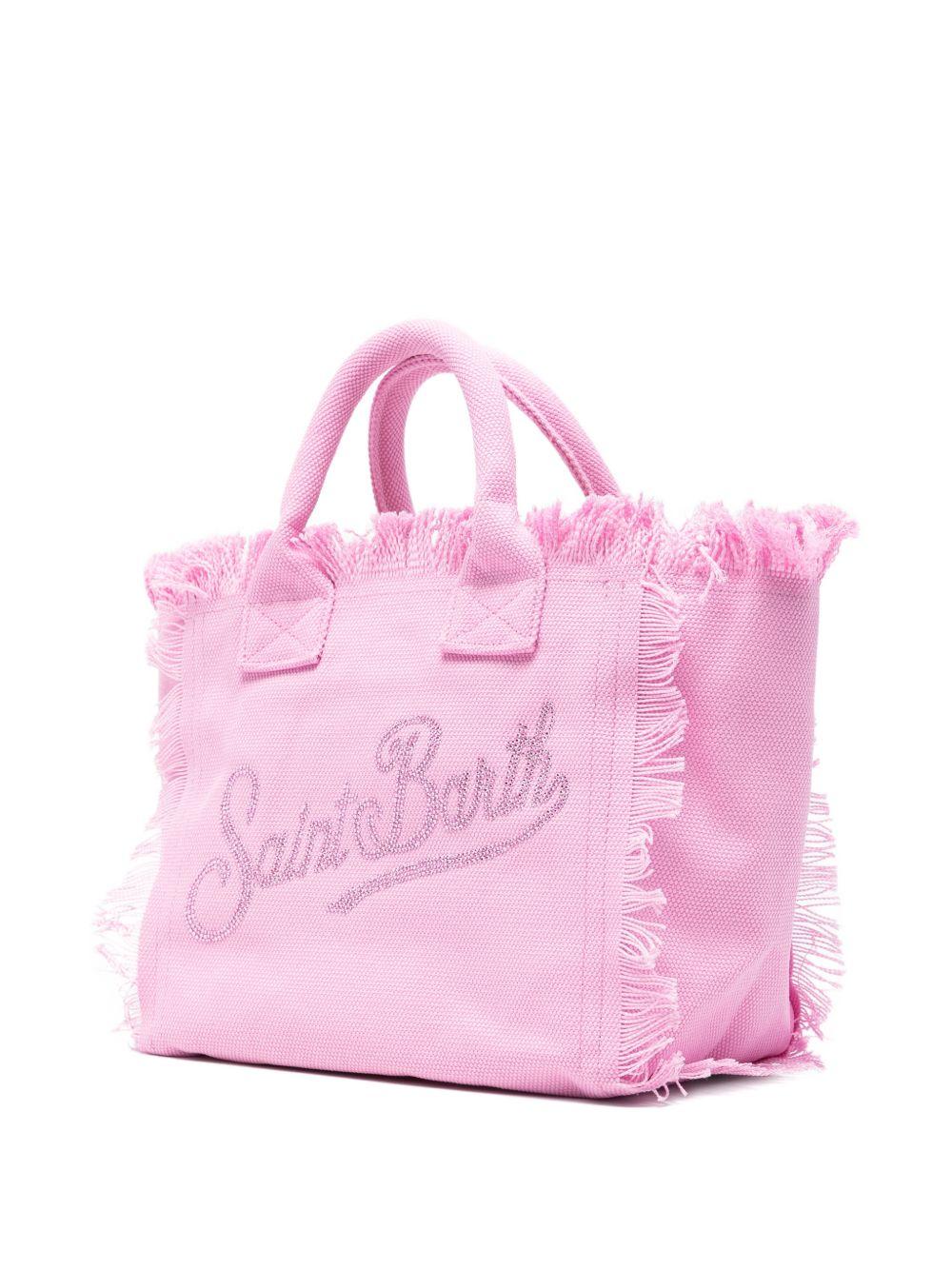 Borsa Colette MC2 Saint Barth rosa con logo impreziosito da strass sul davanti COL0001 00403L MC2 ST. BARTH KIDS 