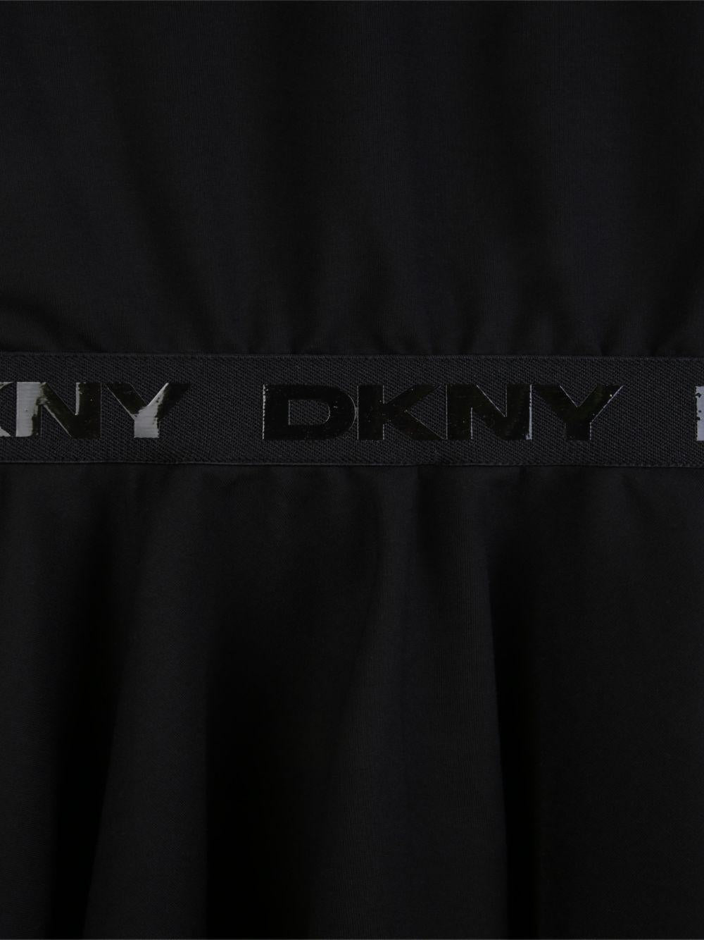 Abito per bambina  Dkny Kids nero a trapezio D62627 09B DKNY KIDS 