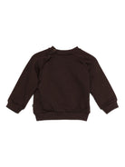 Felpa per neonati Molo marrone con orsetto ricamato 6W25J212 5522 MOLO 