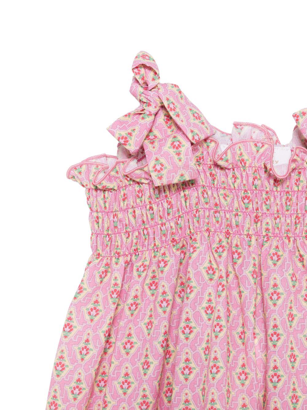 Abito per neonata Mariella Ferrari rosa con stampa floreale all-over STC3 037 MARIELLA FERRARI KIDS 