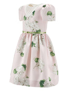 Abito per bambina Monnalisa rosa a fiori con cintura 71G907 7650 0091 MONNALISA KIDS 