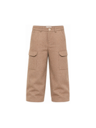 Pantaloni per bambino Eleventy Kids marrone con patch con logo EZ6H90 I0233 877 ELEVENTY KIDS 