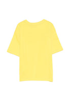 T-shirt per bambini Moschino Kids gialla con logo sul davanti HUM05QLAA24 50577 MOSCHINO KIDS 
