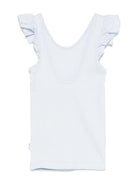 Top per bambina Molo azzurro con ruches e scollo ampio 2S25A106 5467 MOLO 