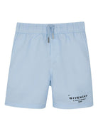 Costume da bagno per bambino Givenchy Kids azzurro con coulisse H31078 77L GIVENCHY KIDS 