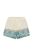 Shorts per neonato Etro Kids beige con stampa floreale GY6559 P0601 106MC ETRO KIDS 