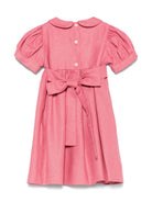 Abito per neonata Mariella Ferrari rosa con inserto con punto smock ATC3 052 MARIELLA FERRARI 