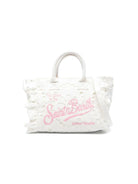 Borsa Colette MC2 Saint Barth bianca in pizzo sangallo COL0027 00410L MC2 ST. BARTH KIDS 