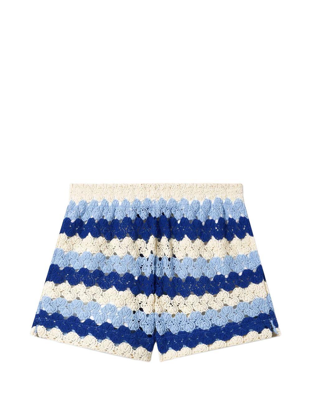 Shorts per donna MC2 Saint Barth multicolore con spacchi laterali MEA002 00585L MC2 ST. BARTH 