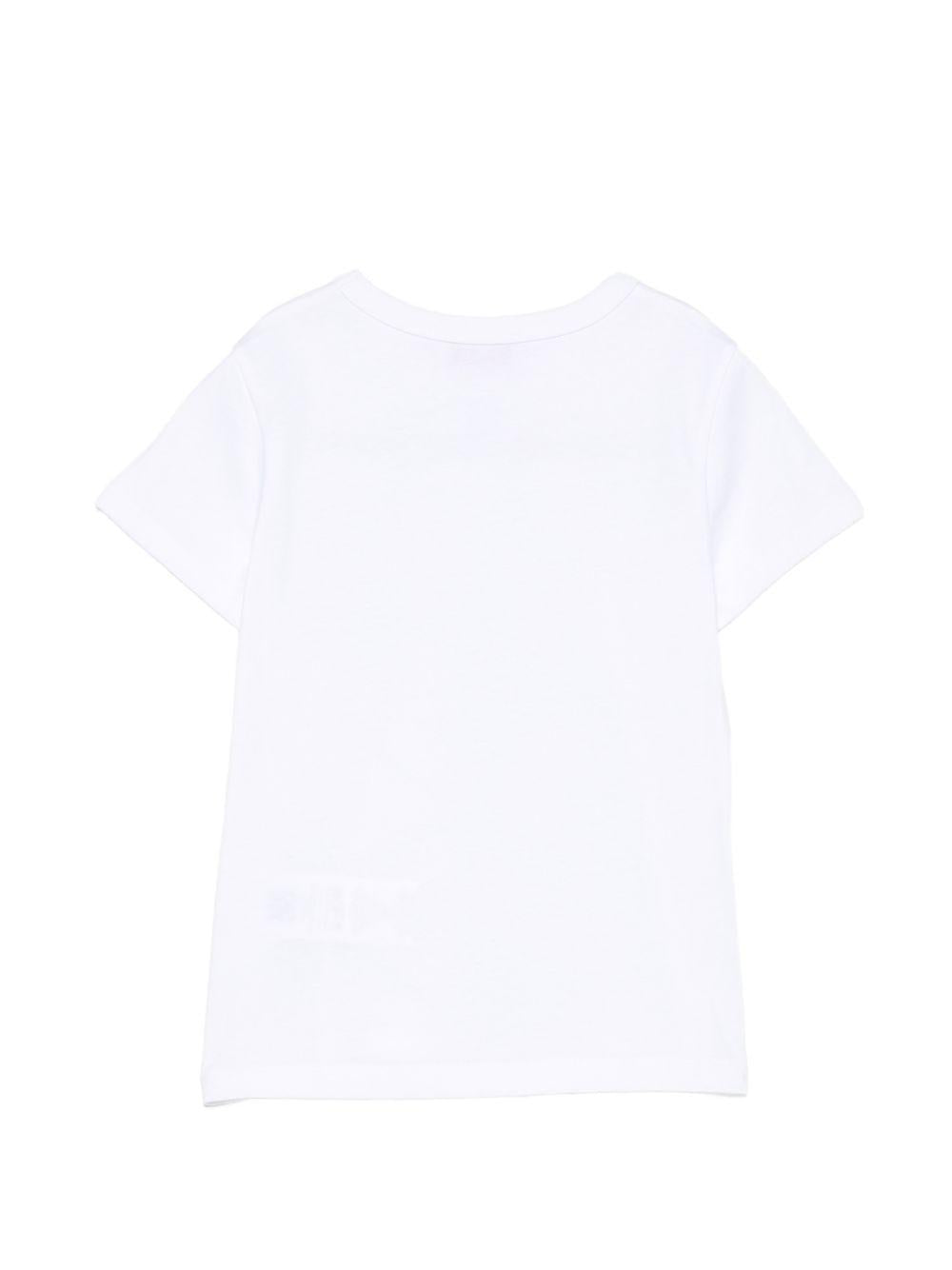 T-shirt per bambina Emilio Pucci Kids bianca con dettagli paillettes PZ8B01 Z3672 100CE EMILIO PUCCI KIDS 