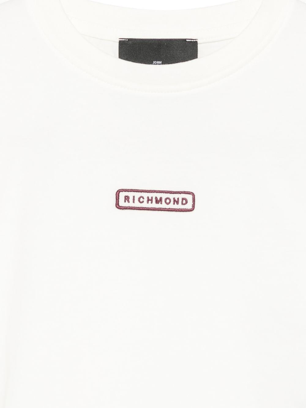 T-shirt per bambina John Richmond Kids bianca con logo sul davanti RGA26143TS OFF-WHITE JOHN RICHMOND KIDS 
