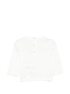 T-shirt per neonati Douuod Kids bianca con stampa sul fondo DZ8500 Z3708 101 DOUUOD KIDS 