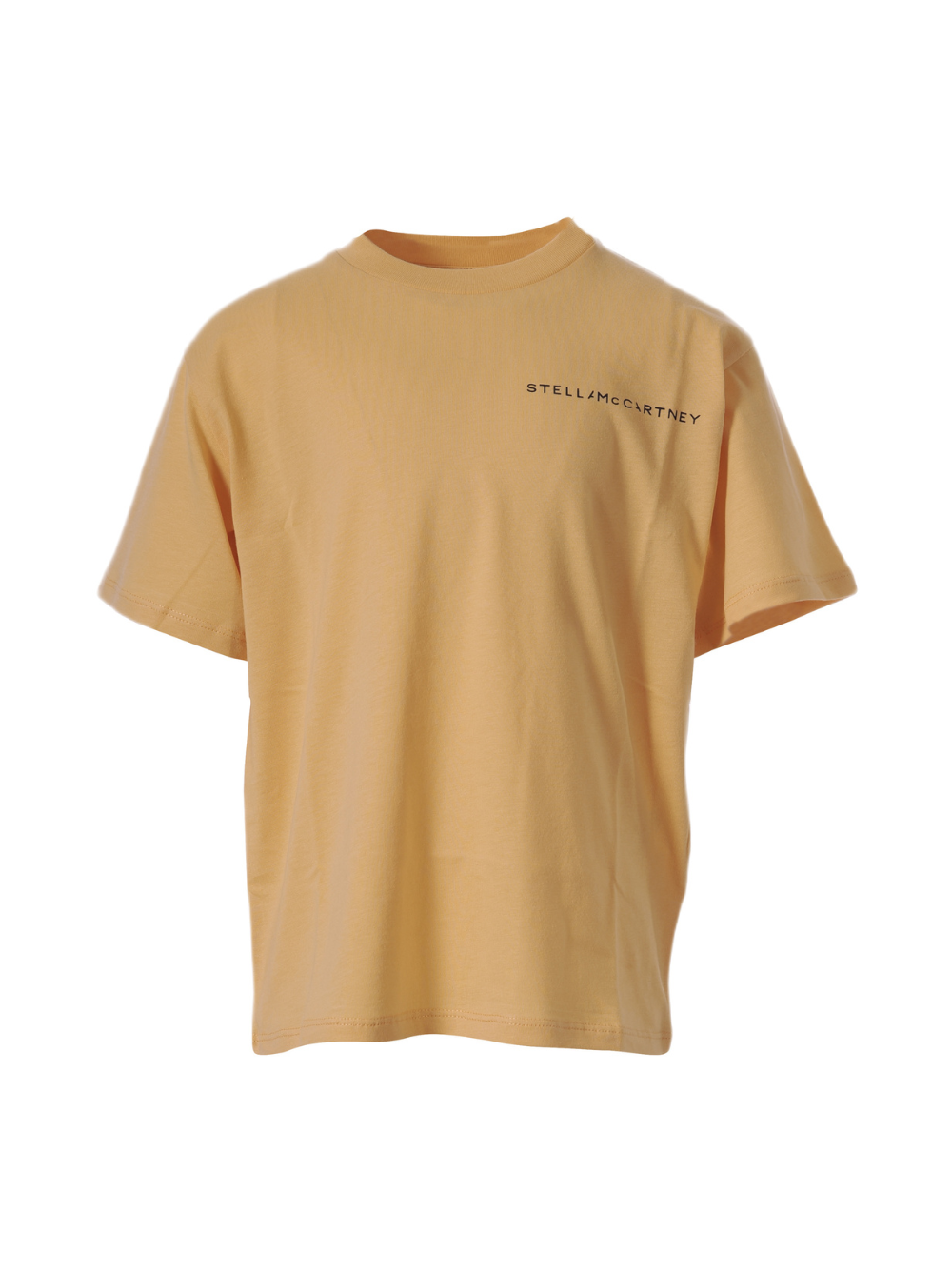 T-shirt per bambino Stella McCartney Kids giallo con scritta "Stella McCartney" sul davanti TY8P21 Z0434 251 STELLA McCARTNEY KIDS 