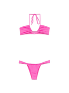 Bikini per donna MC2 Saint Barth fucsia con laccetti NOE0001 00142H MC2 ST. BARTH 