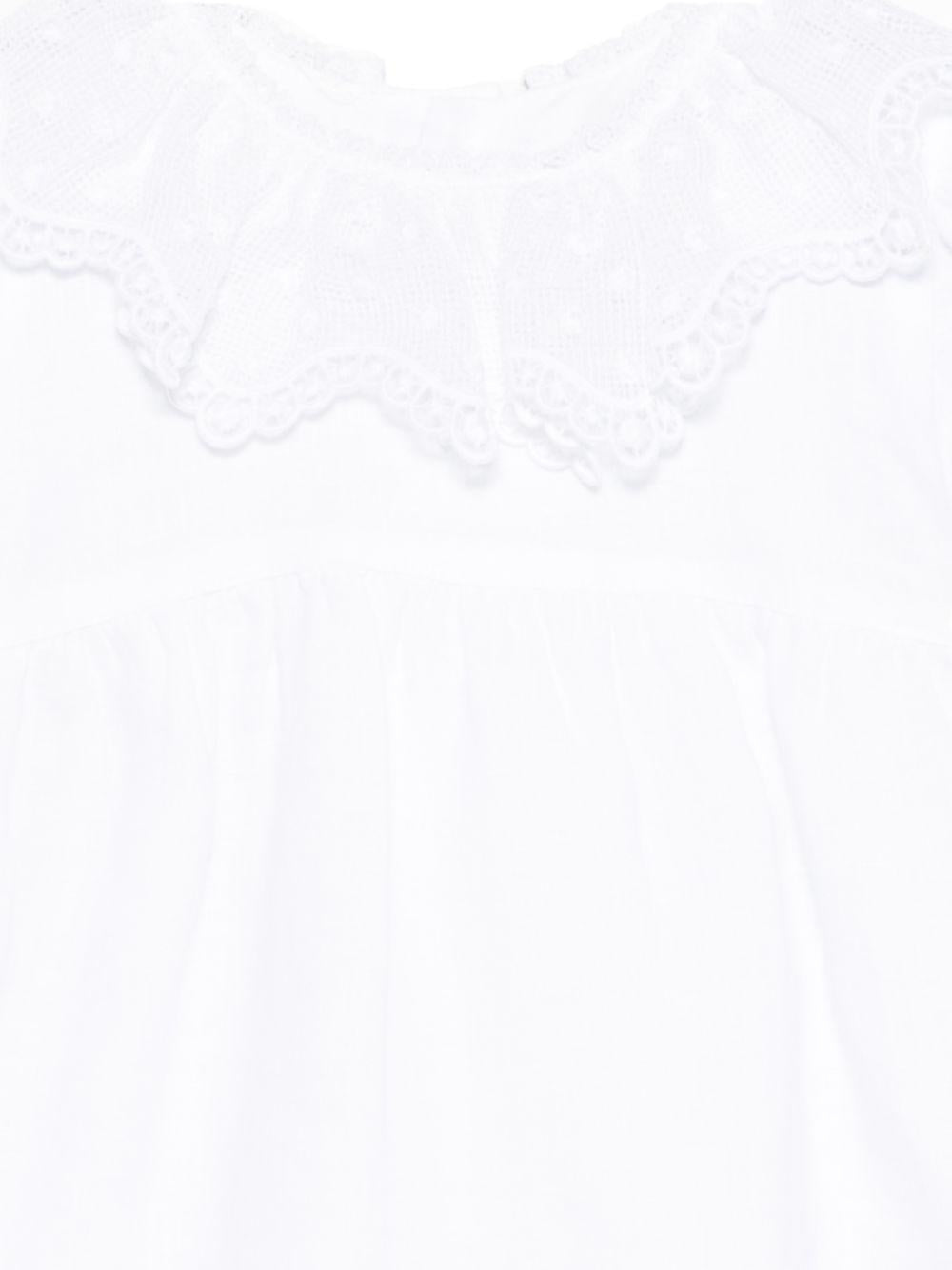 Tutina per neonati Jesurum bianco con rifiniture in pizzo FOSCARI BIANCO JESURUM KIDS 